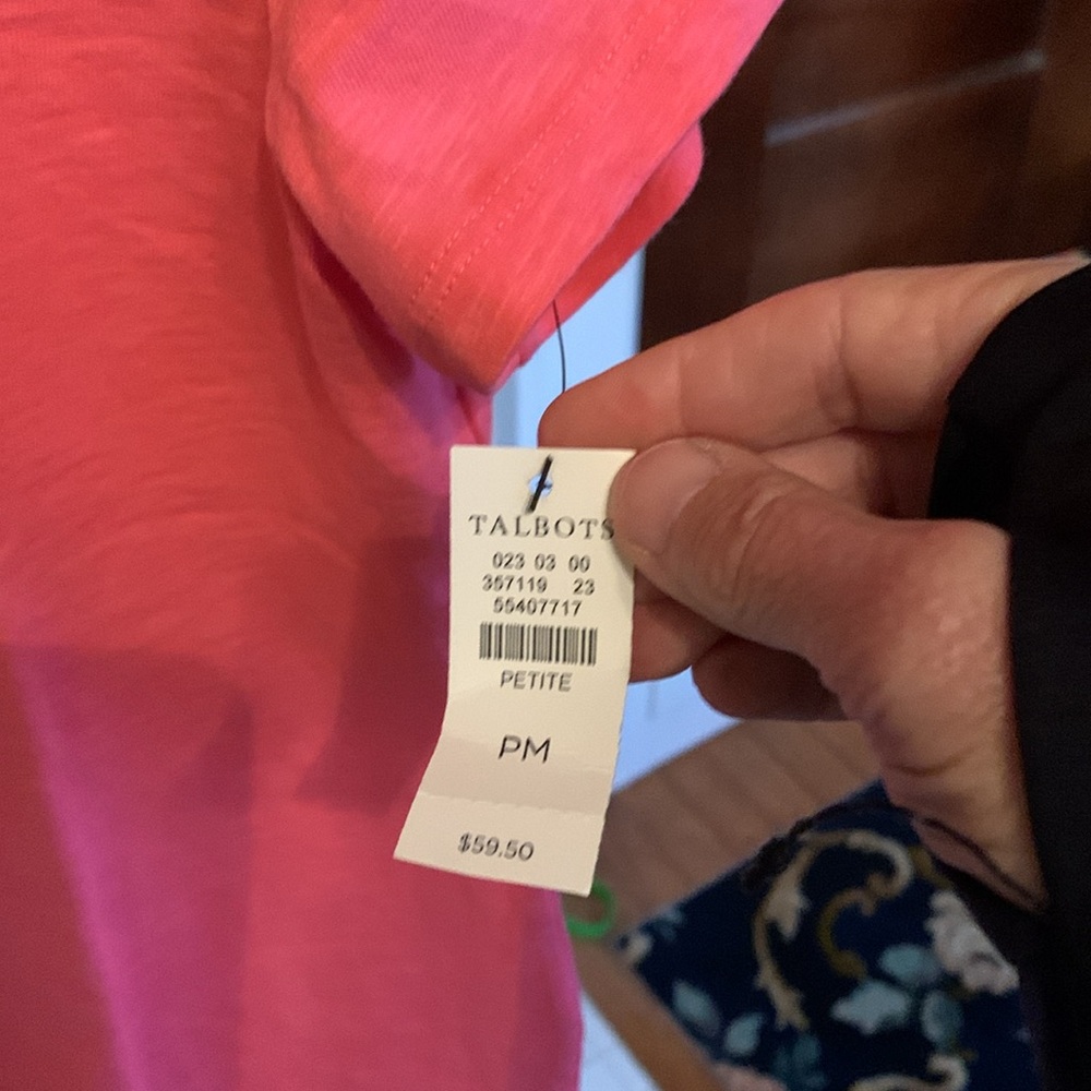 Talbots embroidered square neck top. NWT. Retail 59.50 - Picture 4 of 7
